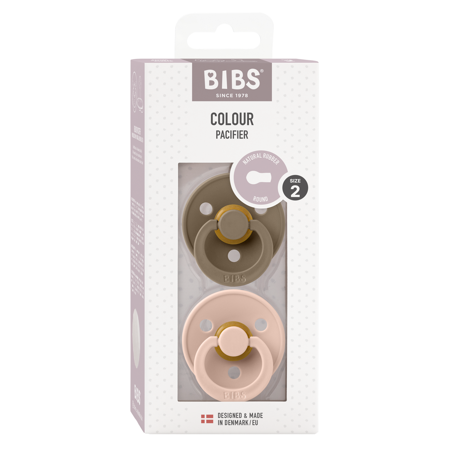 Pack de 2 Chupetes - Dark Oak & Blush | BIBS