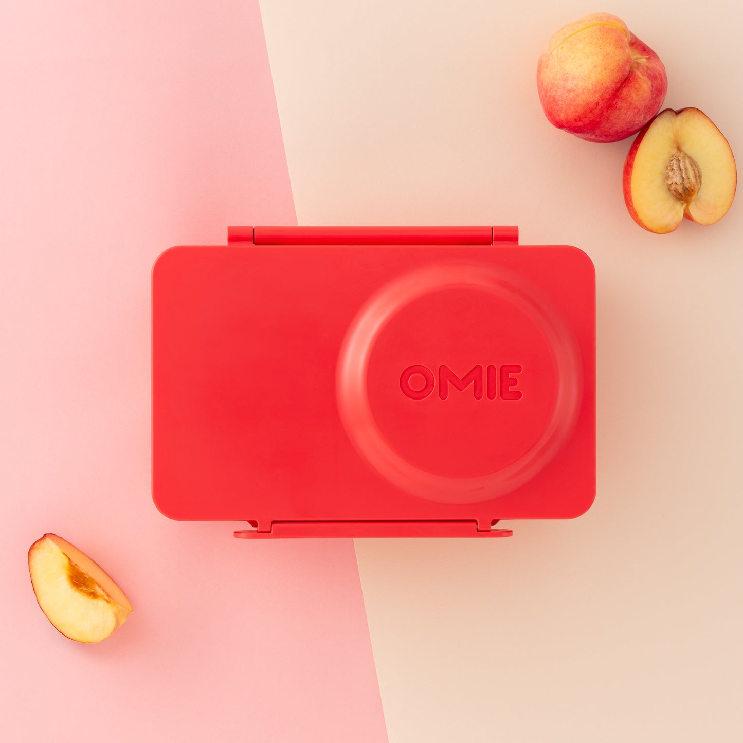 OmieBox® UP – Lonchera Térmica Infantil con Termo Integrado - Cherry Pink