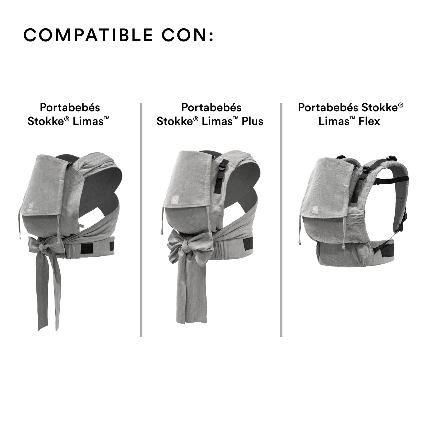 Protectores de Correas para Portabebés Limas™ - Gris Melange | Stokke