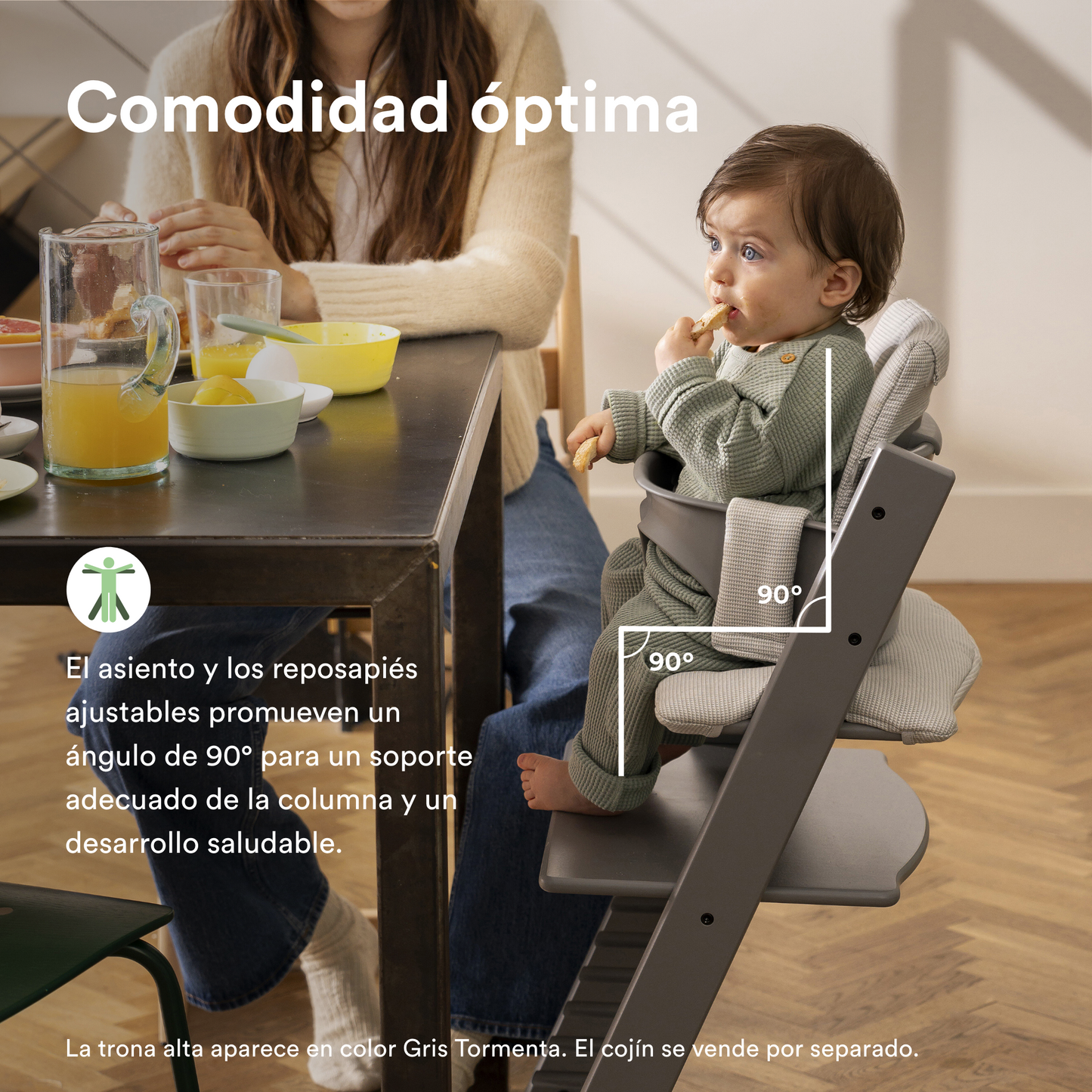 Pack Silla Tripp Trapp® + Baby Set - Black | Stokke