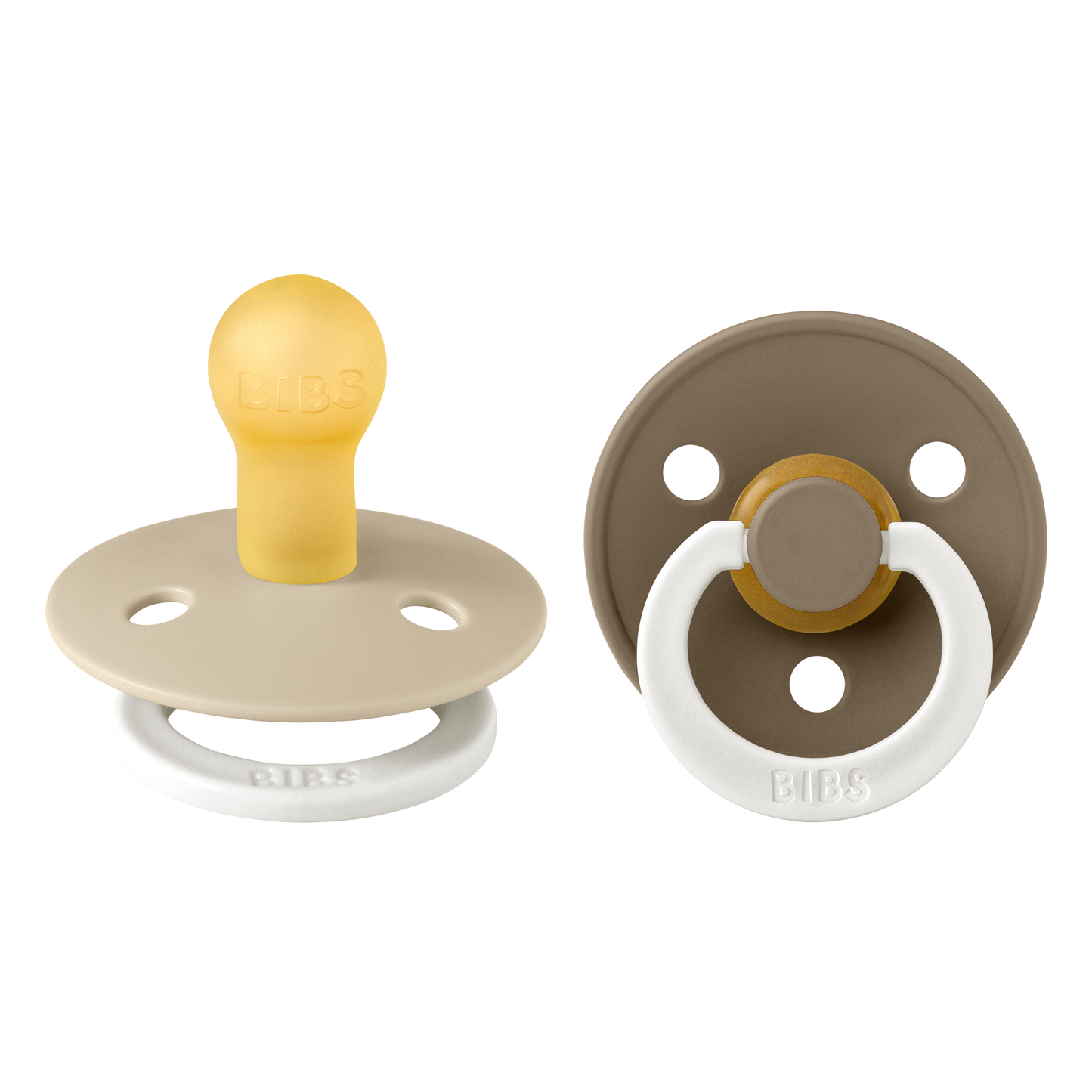 Pack de 2 Chupetes - Vanilla & Dark Oak Glow Night | BIBS