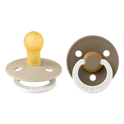 Pack de 2 Chupetes - Vanilla & Dark Oak Glow Night | BIBS