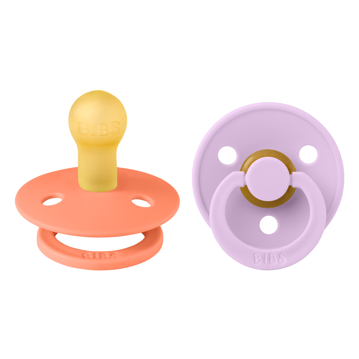 Pack de 2 Chupetes - Papaya & Violet Sky | BIBS