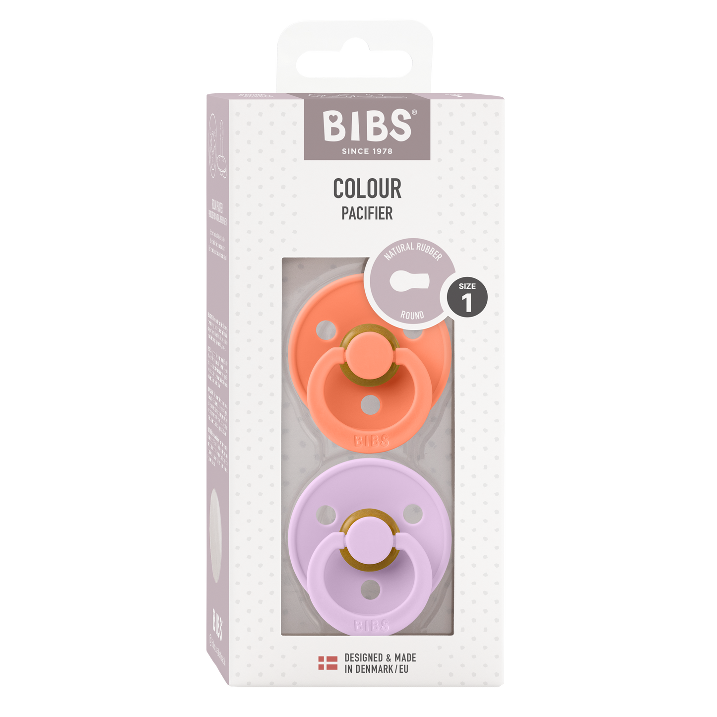 Pack de 2 Chupetes - Papaya & Violet Sky | BIBS