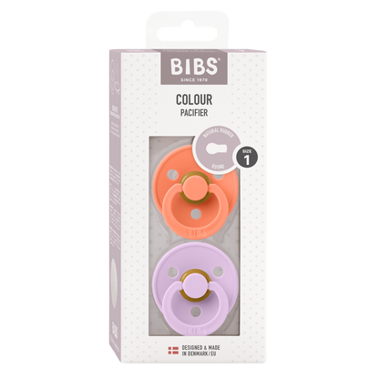 Pack de 2 Chupetes - Papaya & Violet Sky | BIBS