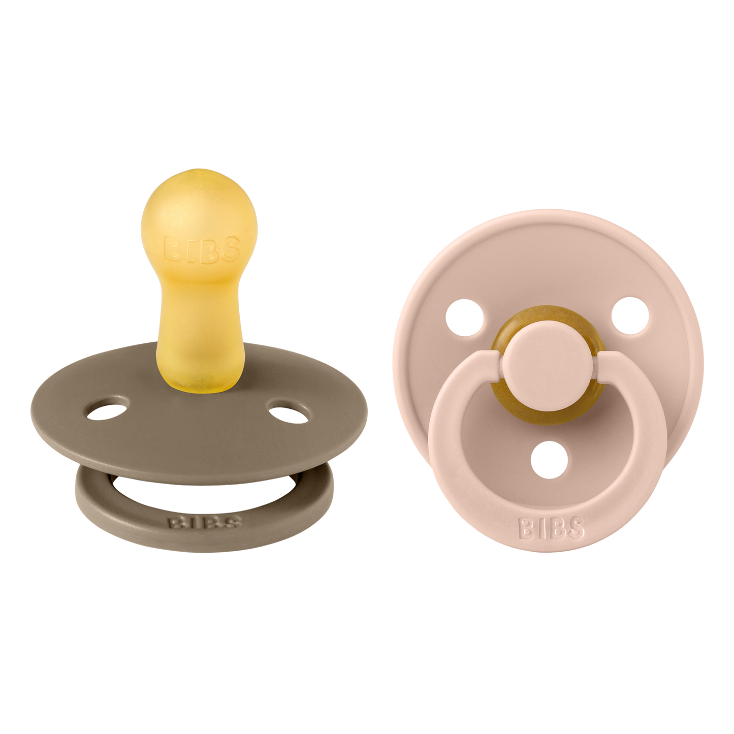 Pack de 2 Chupetes - Dark Oak & Blush | BIBS