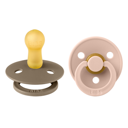 Pack de 2 Chupetes - Dark Oak & Blush | BIBS