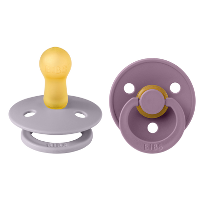 Pack de 2 Chupetes - Fossil Grey & Mauve | BIBS