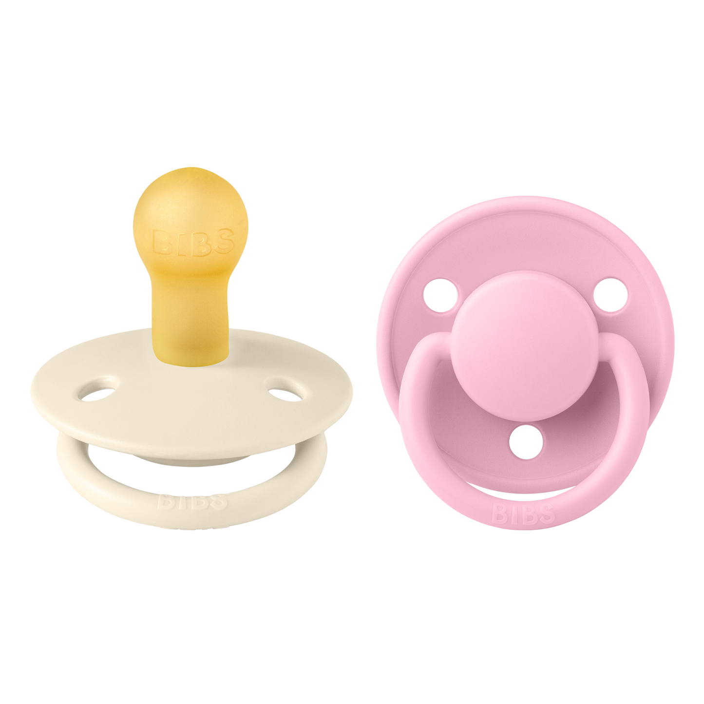 Pack de 2 Chupetes - Ivory & Baby Pink | BIBS