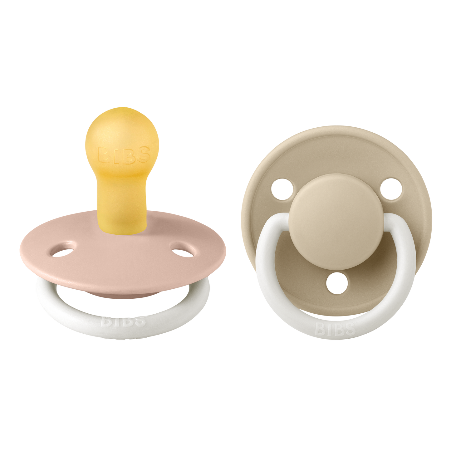 Pack de 2 Chupetes - Blush & Vanilla Glow Night | BIBS