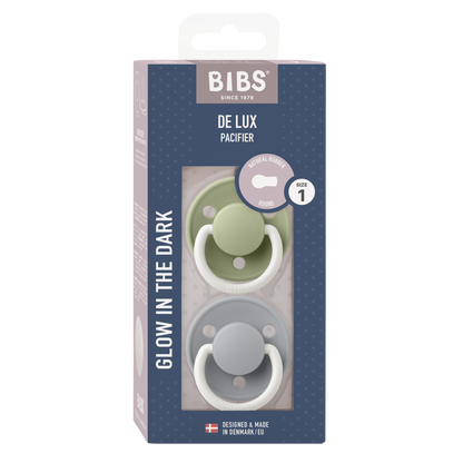 Pack de 2 Chupetes - Sage & Cloud Glow Night | BIBS