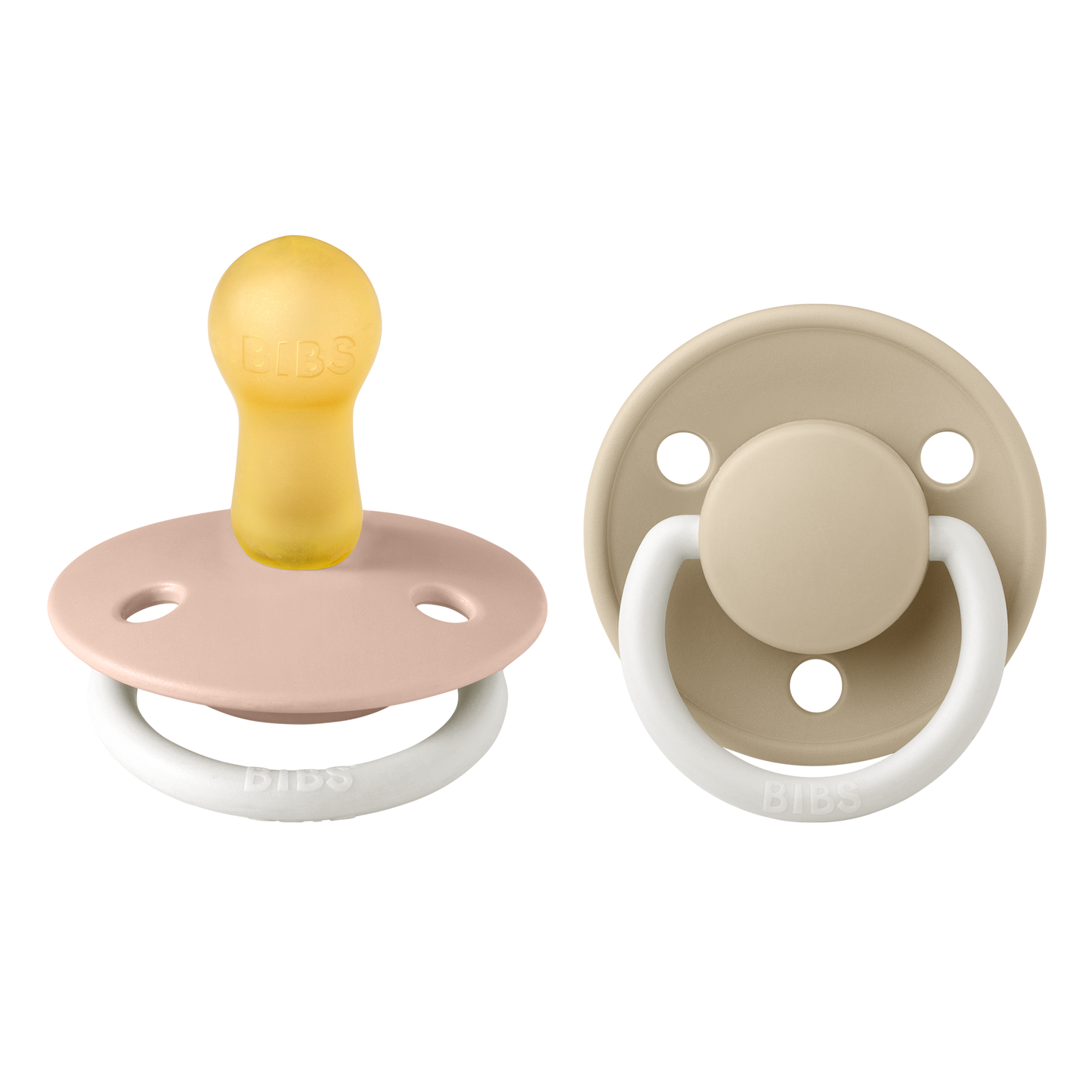 Pack de 2 Chupetes - Blush & Vanilla Glow Night | BIBS