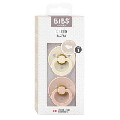 Pack de 2 Chupetes - Ivory & Blush | BIBS