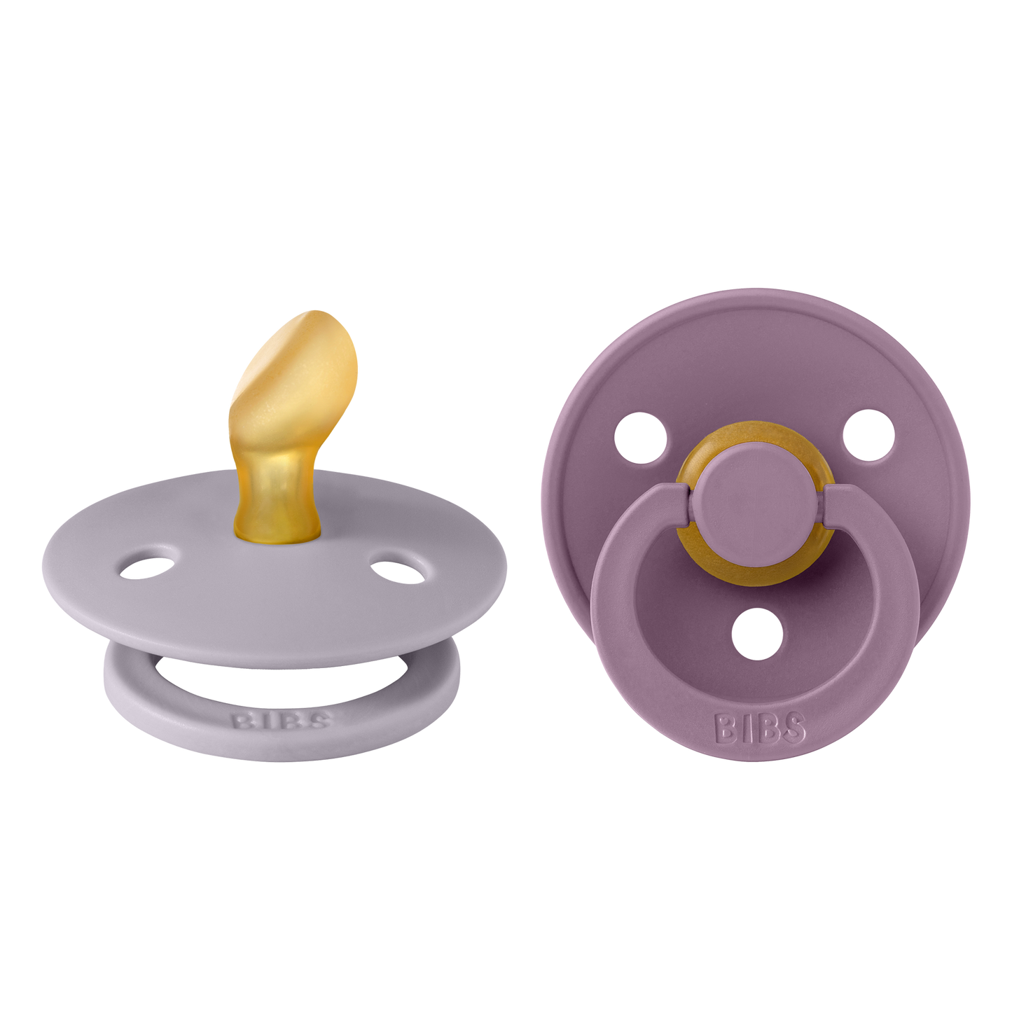 Pack de 2 Chupetes - Fossil Grey & Mauve | BIBS