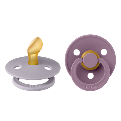 Pack de 2 Chupetes - Fossil Grey & Mauve | BIBS