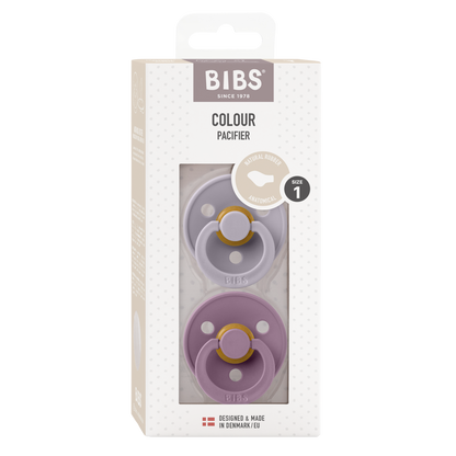 Pack de 2 Chupetes - Fossil Grey & Mauve | BIBS