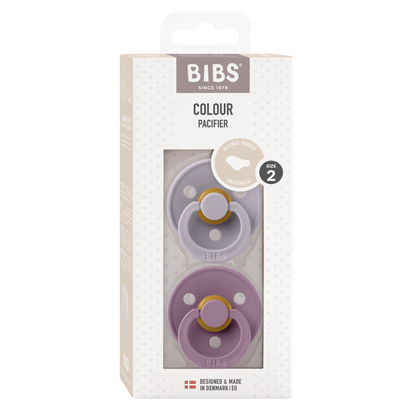 Pack de 2 Chupetes - Fossil Grey & Mauve | BIBS