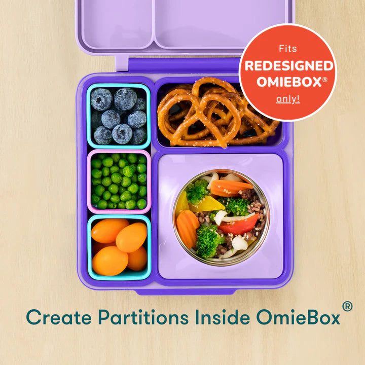 OmieDip - Set de Contenedores Herméticos para OmieBox® - Pink/Teal | Omie