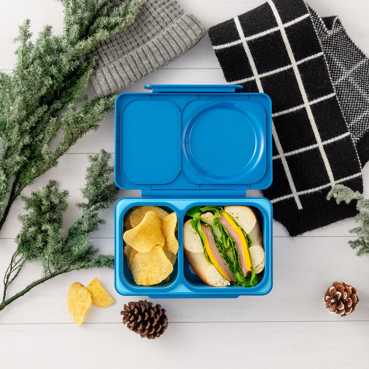 OmieBox® UP – Lonchera Térmica Infantil con Termo Integrado - Cosmic Blue