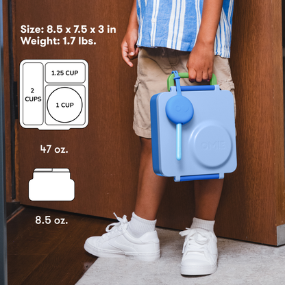 OmieBox® – Lonchera Térmica Infantil con Termo Integrado - Sea Blue | Omie