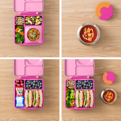 OmieBox® – Lonchera Térmica Infantil con Termo Integrado - Pixie Pink | Omie