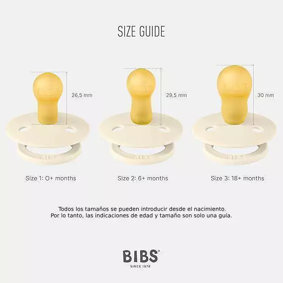 Pack de 2 Chupetes - Ivory & Blush | BIBS