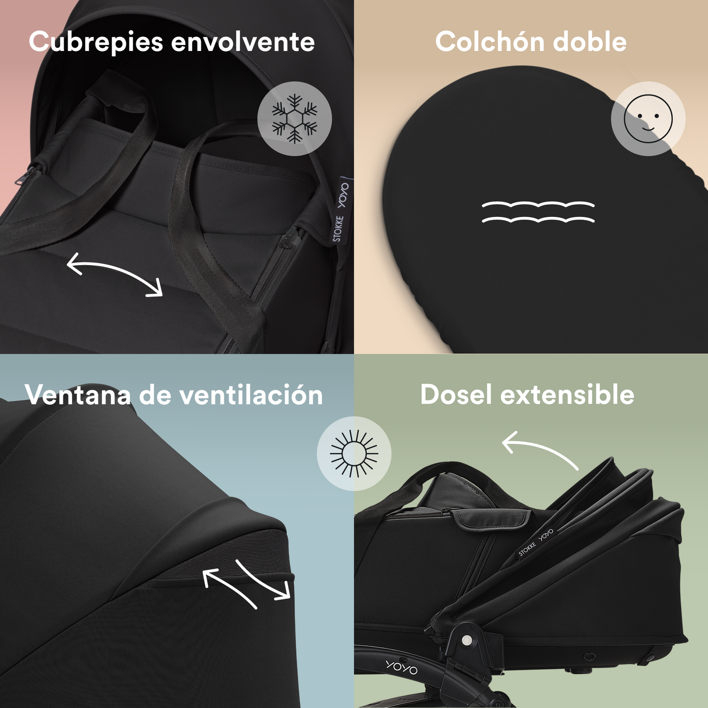 Moisés de Coche Ultracompacto Stokke® YOYO³ - Black | YOYO by Stokke