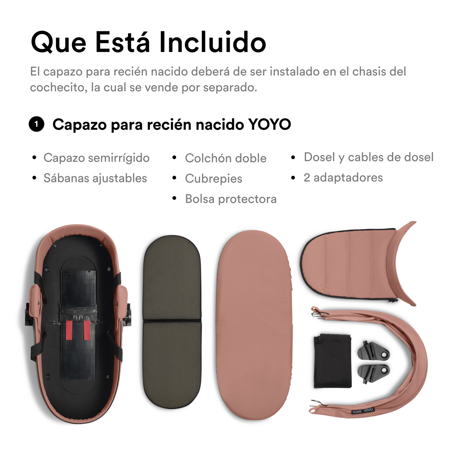 Moisés de Coche Ultracompacto Stokke® YOYO³ - Ginger | YOYO by Stokke