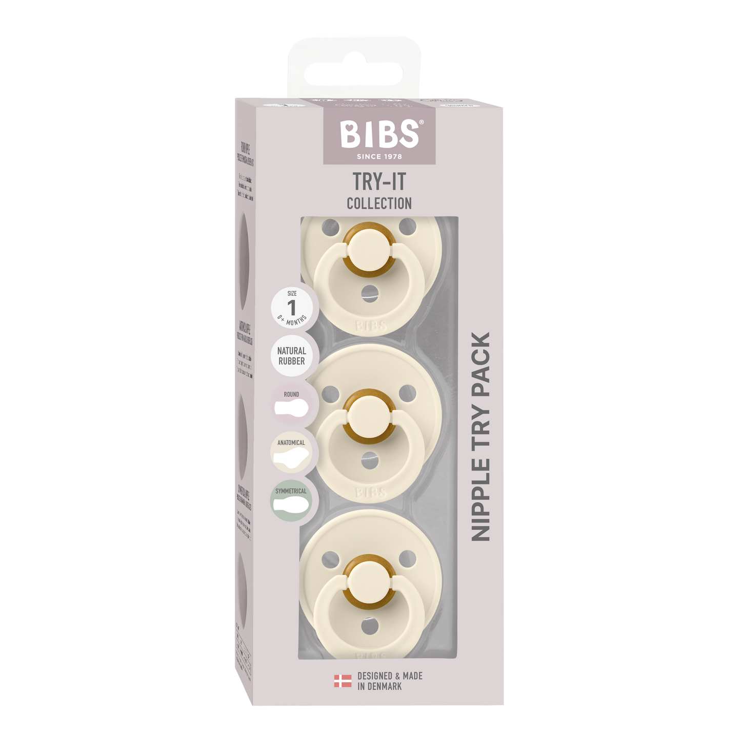 Pack de 3 Chupetes - Ivory | BIBS