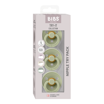 Pack de 3 Chupetes - Sage | BIBS