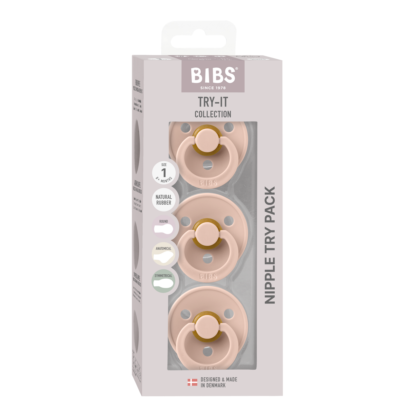 Pack de 3 Chupetes - Blush | BIBS
