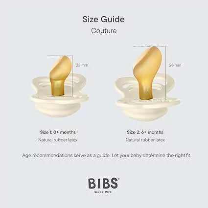 Pack de 2 Chupetes - Ivory & Blush | BIBS