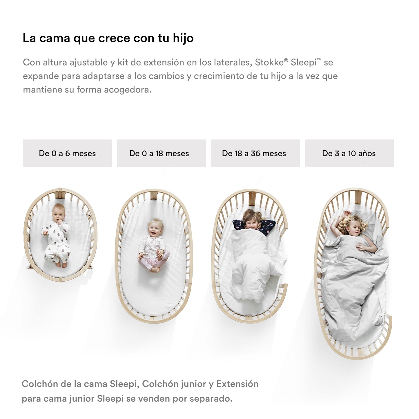 Soporte de Velo para Cuna Sleepi™  (Versión 3) - Natural | Stokke