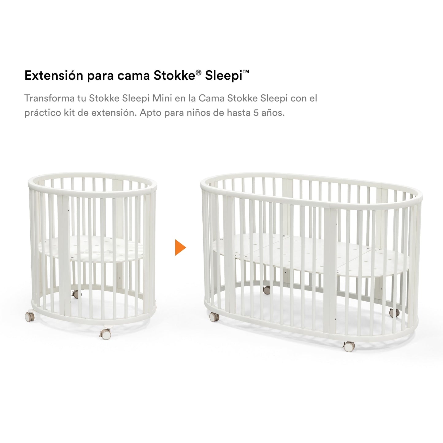 Kit de Extensión para Cuna Sleepi™  (Versión 3) - Blanco | Stokke