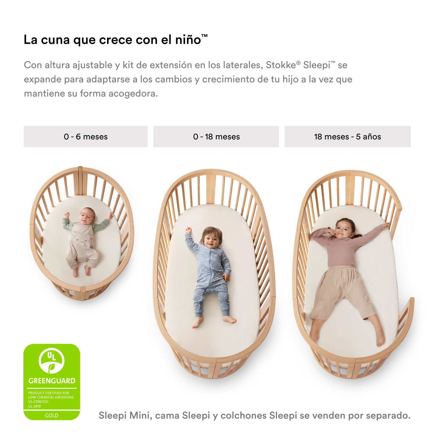 Kit de Extensión para Cuna Sleepi™  (Versión 2) - Blanco | Stokke