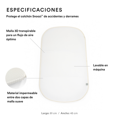 Sábana Bajera para Moisés Snoozi™ - Blanca | Stokke