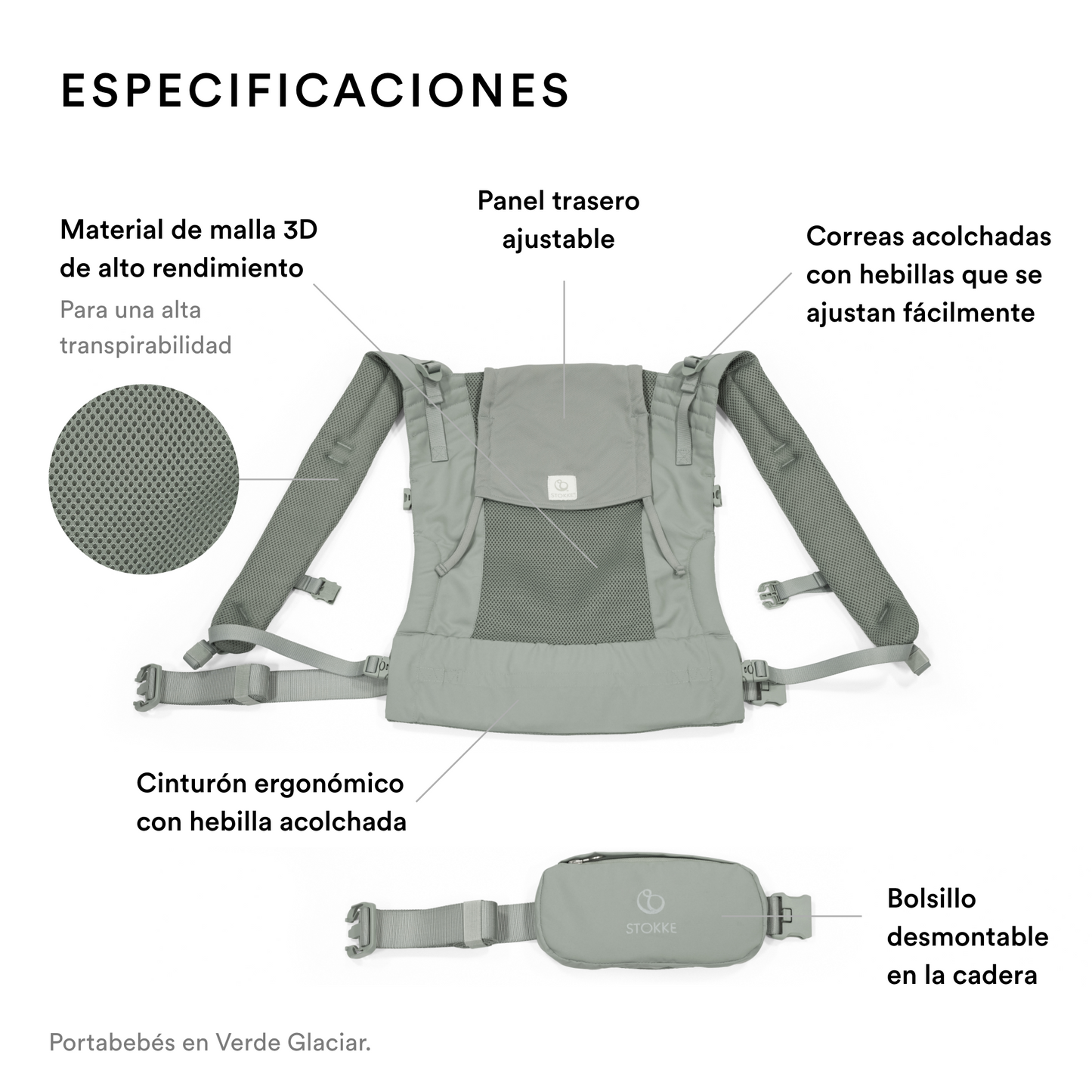 Portabebés Limas™ Mesh -  Antracita | Stokke