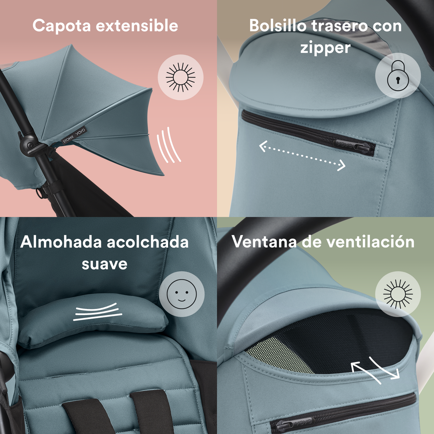 Asiento 6+ para Coche Ultracompacto Stokke® YOYO³ - Aquaᵘˢ | YOYO by Stokke