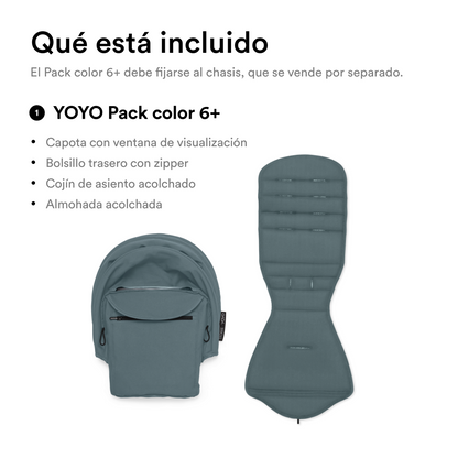 Asiento 6+ para Coche Ultracompacto Stokke® YOYO³ - Aquaᵘˢ | YOYO by Stokke