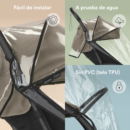 Protector Lluvia para Asiento 6+ para Coche Ultracompacto Stokke® YOYO³ | YOYO by Stokke