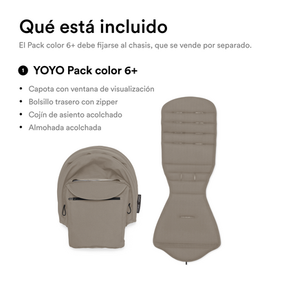 Asiento 6+ para Coche Ultracompacto Stokke® YOYO³ - Taupeᵘˢ | YOYO by Stokke