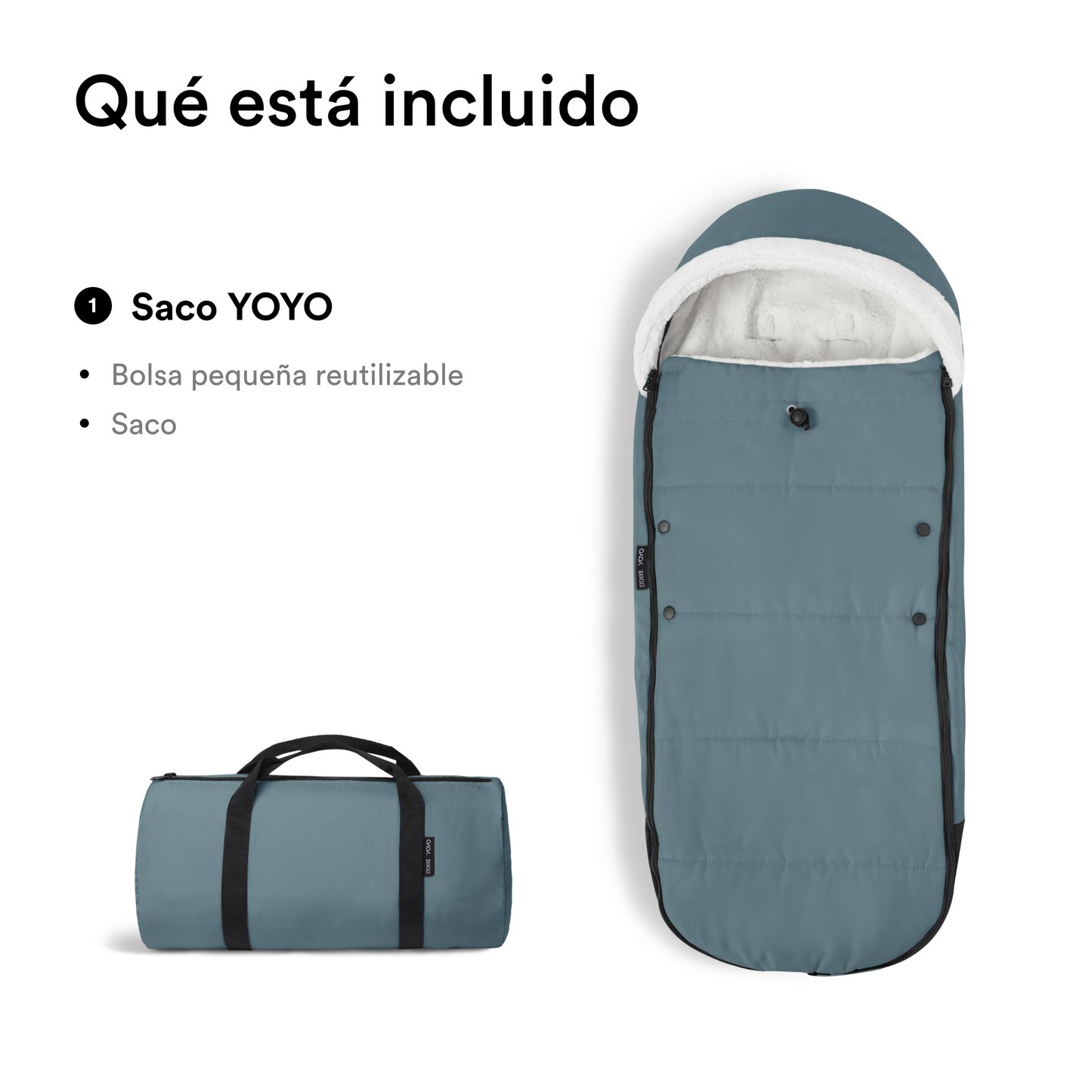 Saco de Invierno para Coche Ultracompacto Stokke® YOYO² - Aqua | YOYO
