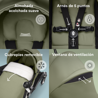 Pack Recién Nacido 0+ para Coche Ultracompacto Stokke® YOYO³ - Olive Green