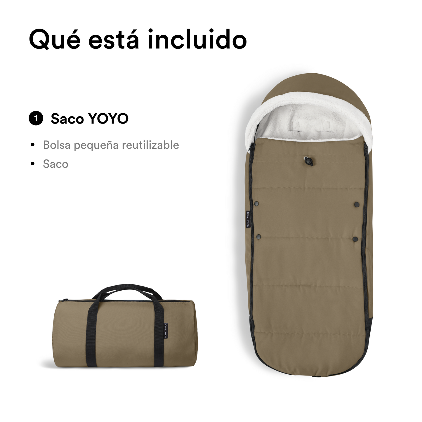 Saco de Invierno para Coche Ultracompacto Stokke® YOYO³ - Taupe | YOYO by Stokke
