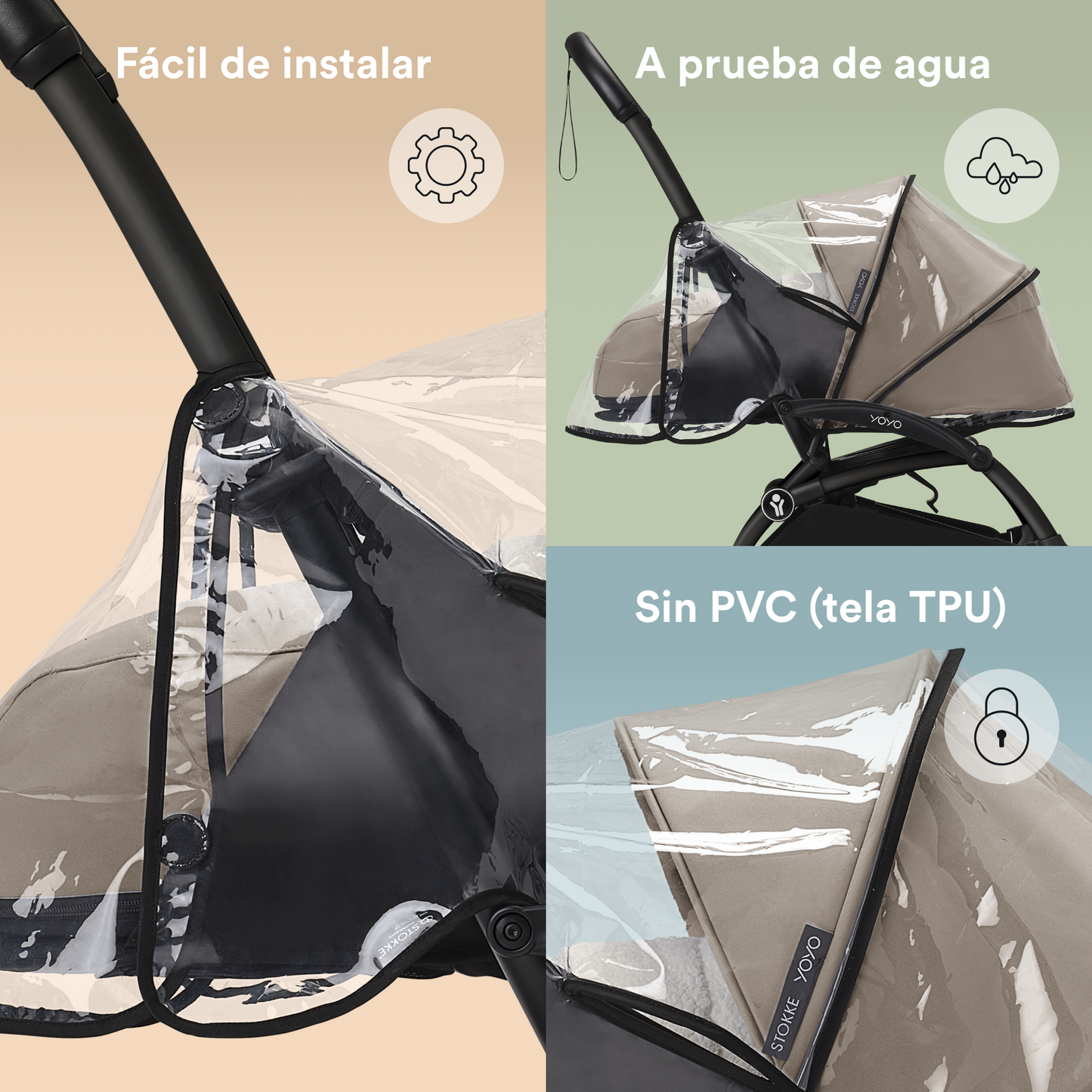 Protector Lluvia para pack 0+ para Coche Ultracompacto Stokke® YOYO³ | YOYO by Stokke