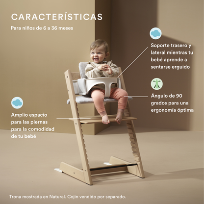 Pack Silla Tripp Trapp® + Baby Set y Bandeja - Natural | Stokke