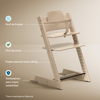 Pack Silla Tripp Trapp® + Baby Set y Bandeja - Natural | Stokke