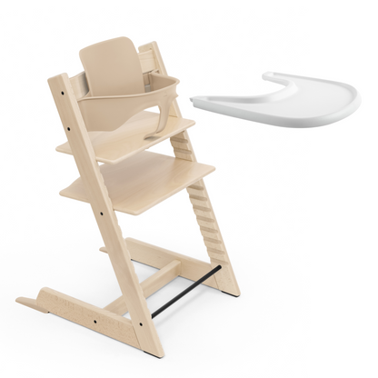 Pack Silla Tripp Trapp® + Baby Set y Bandeja - Natural | Stokke