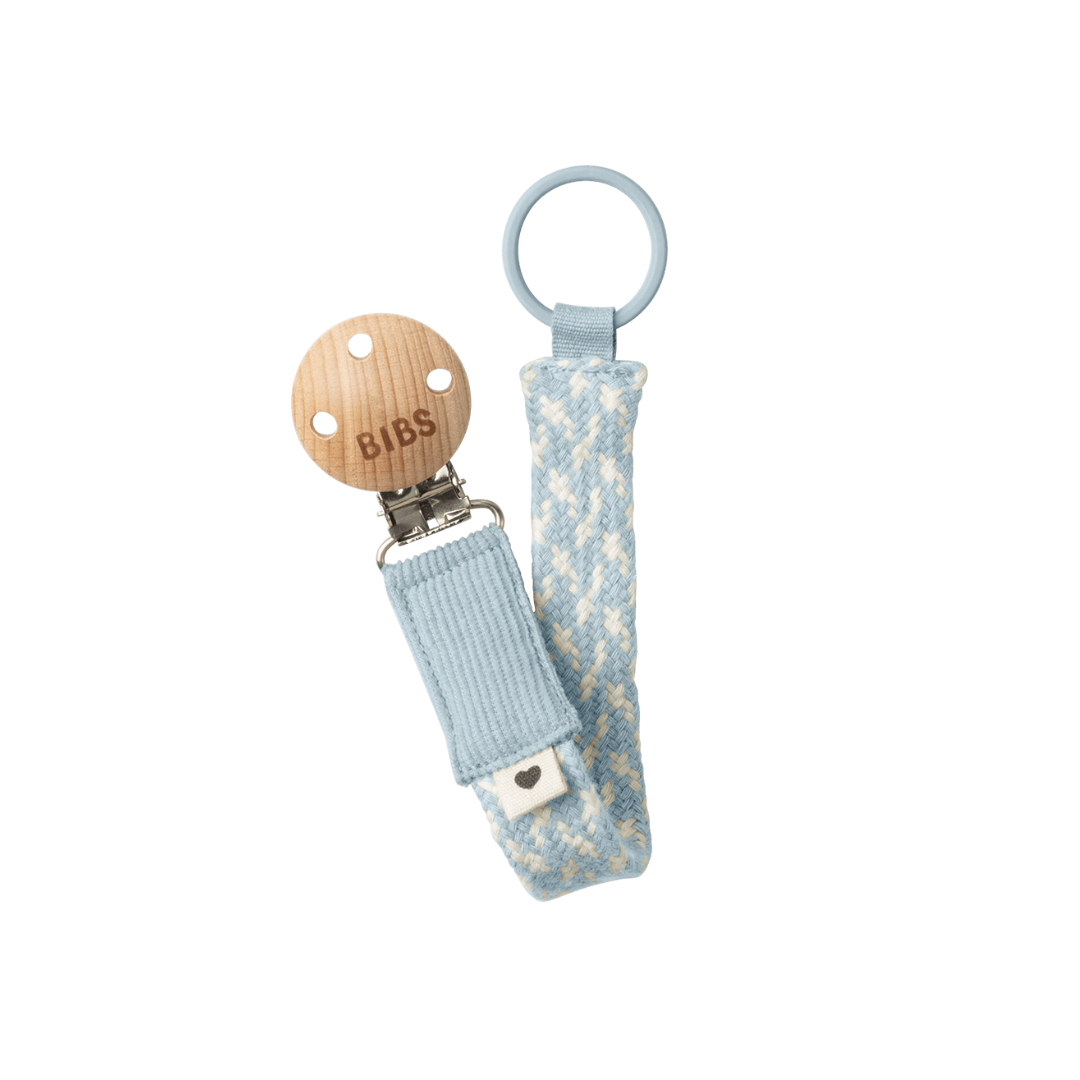 Portachupetes - Baby Blue & Ivory | BIBS