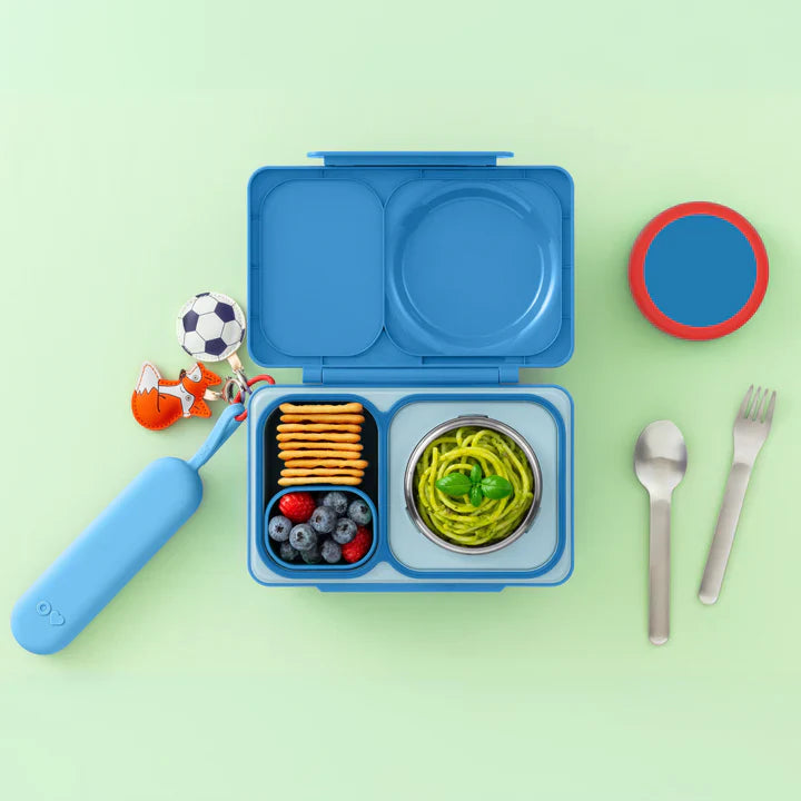 OmieBox UP Pod & Utensil - Set Porta Utensilios con Cubiertos para OmieBox UP® - Azure | Omie